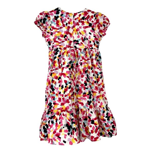 Hanna Andersson Paint Splatter Size 120 US Sz 6 7 Girls Dress Colorful Cotton R2 - Picture 3 of 12